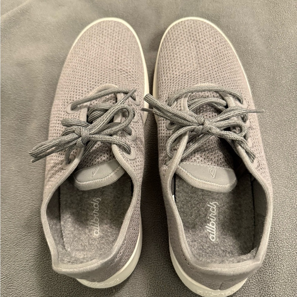 Allbirds Women's Tree Runners - Mist (White Sole)